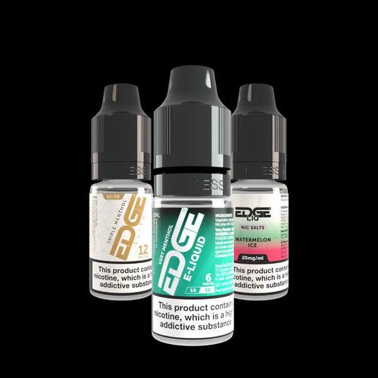 EDGE Vaping E-Liquids - Black Background