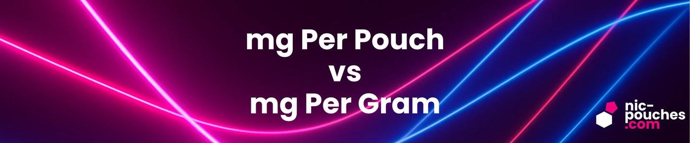 mg Per Pouch vs mg Per Gram - Blog Banner
