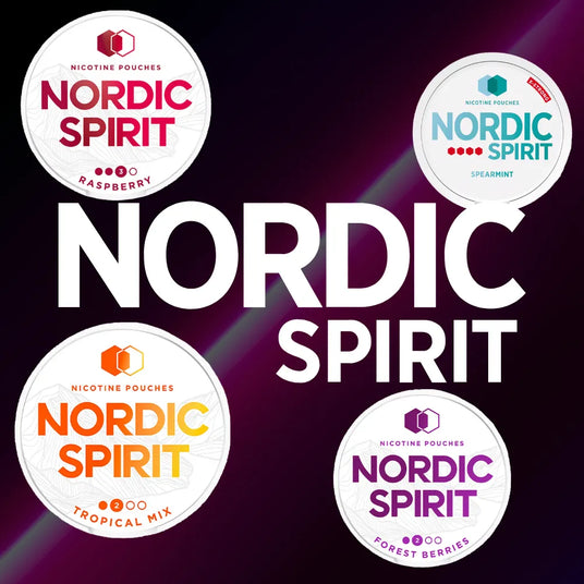 Nordic Spirit Nicotine Pouches - Brand Logo and Cans