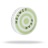 Helwit Pear Nicotine Pouches on an angle - white background
