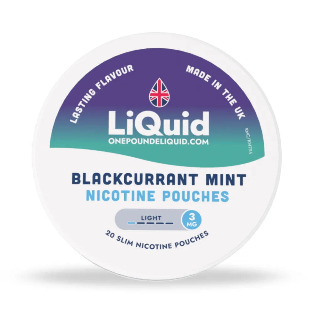 LiQuid Blackcurrant Mint Nicotine Pouches - 3mg