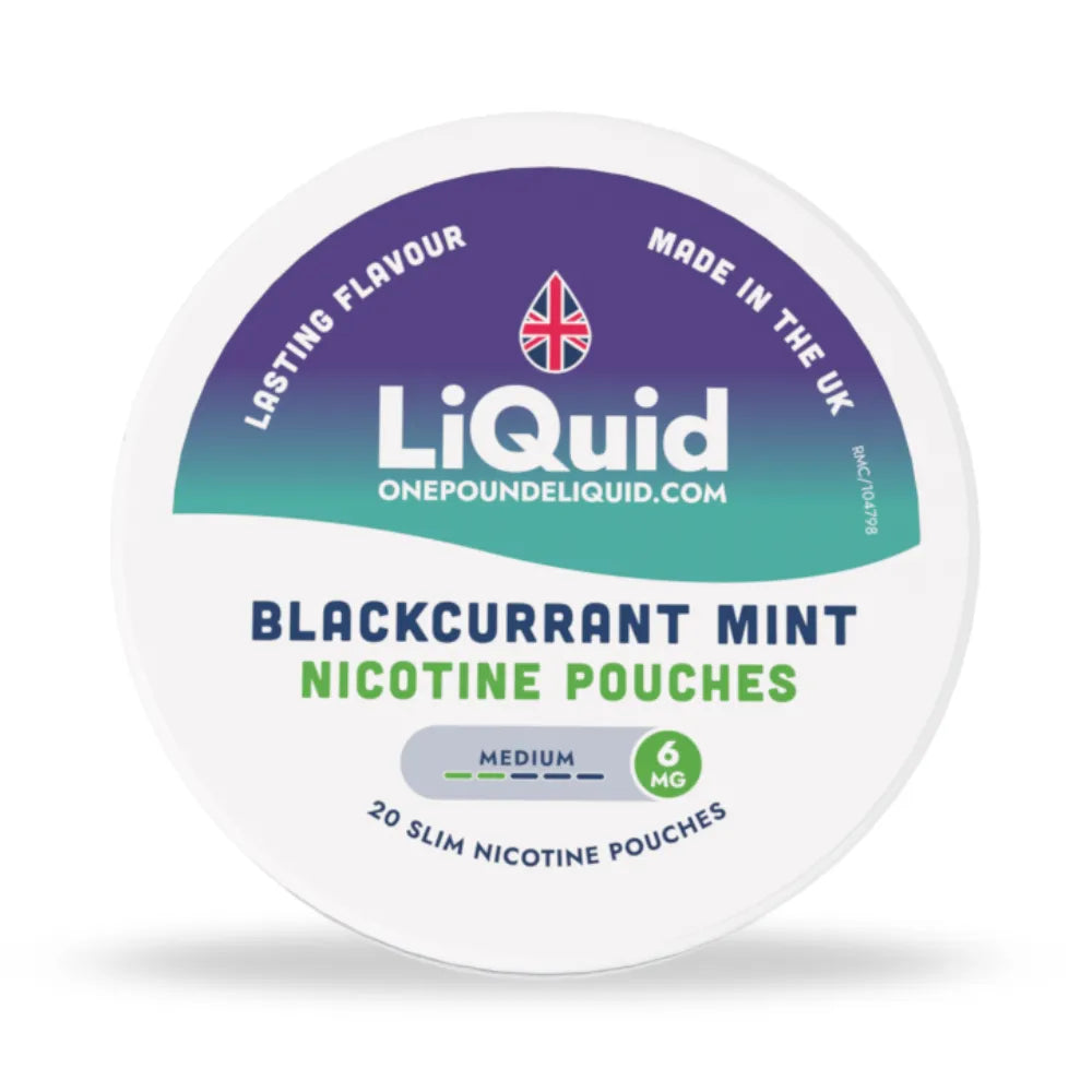 LiQuid Blackcurrant Mint Nicotine Pouches - 6mg