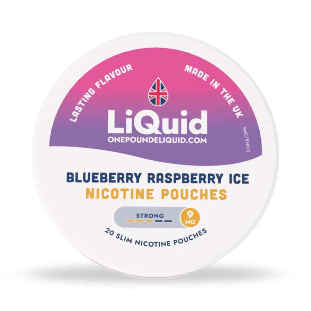 LiQuid Blueberry Raspberry Ice Nicotine Pouches - 9mg