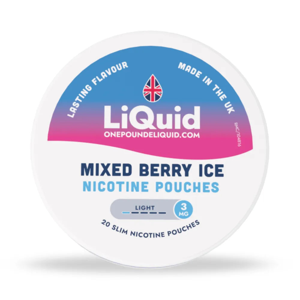 LiQuid Mixed Berry Ice Ice Nicotine Pouches - 3mg