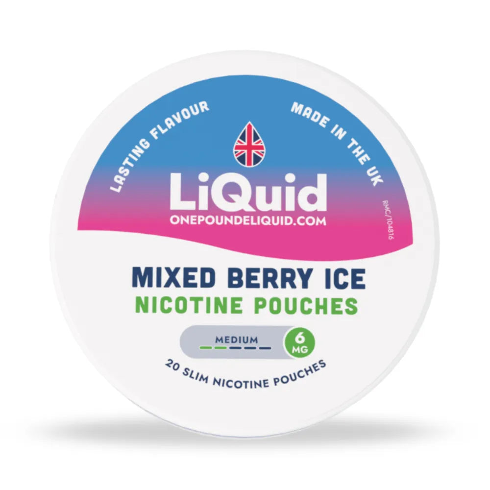LiQuid Mixed Berry Ice Ice Nicotine Pouches - 6mg