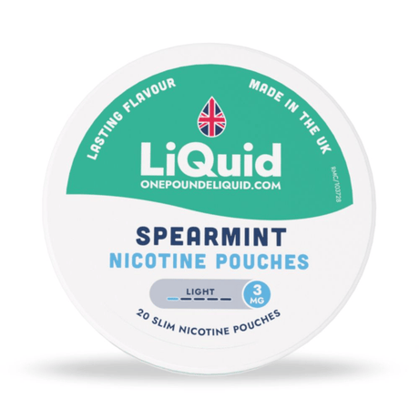 LiQuid UK Nicotine Pouch Spearmint 3mg