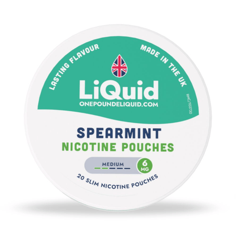 LiQuid UK Nicotine Pouch Spearmint 6mg