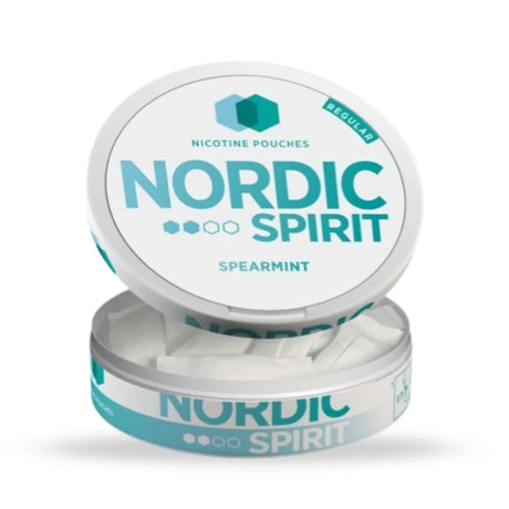 Nordic Spirit Regular Spearmint Nicotine Pouches - Open Can