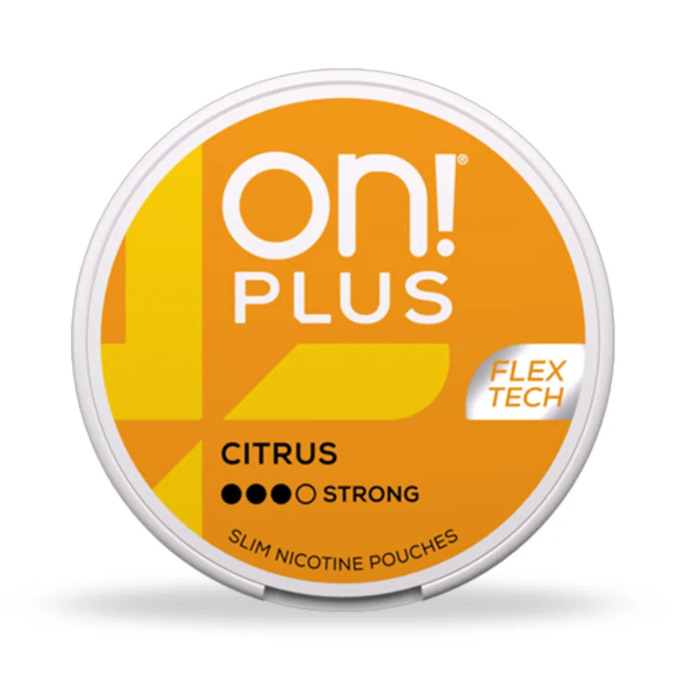 On! Plus Citrus Nicotine Pouches - Strong