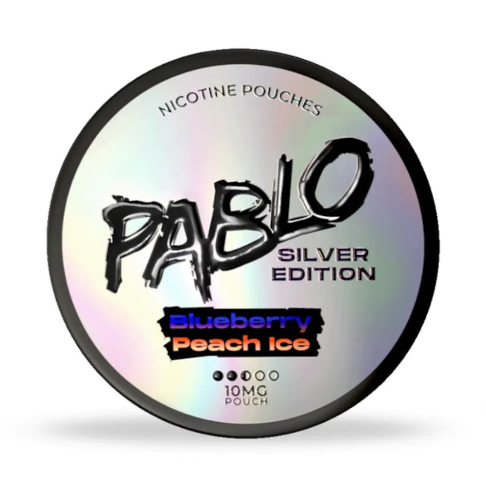 Pablo Silver Edition Blueberry Peach Ice Nicotine Pouches