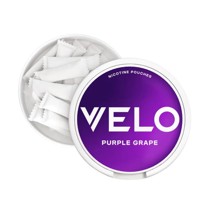 Velo Purple Grape Nic Pouches - All White