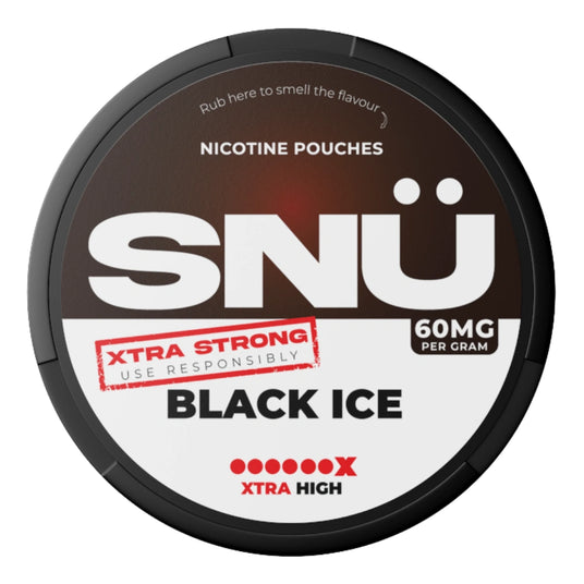 SNU Black Ice Extra Strong Nicotine Pouches