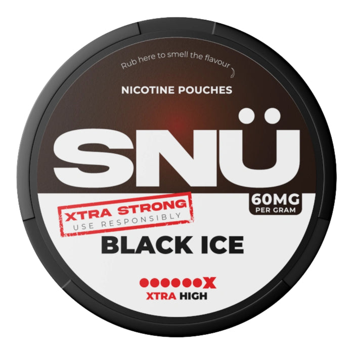 SNU Black Ice Extra Strong Nicotine Pouches